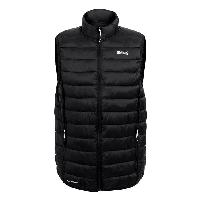 Чоловіча стібана жилетка Regatta Hillpack B/WII Outdoor, чорна, розмір 2XL