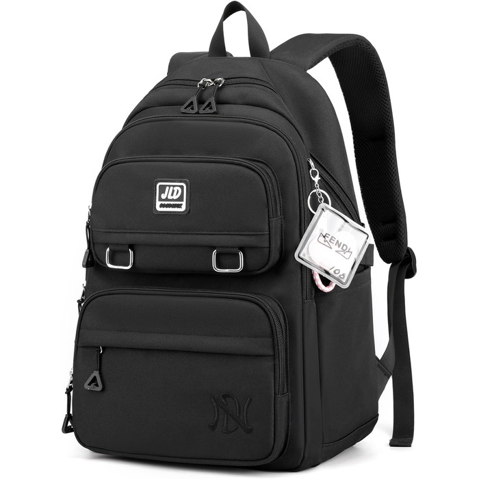 Шкільний рюкзак для дівчаток-підлітків: стильний, водонепроникний, для 3-9 класу. Великий дитячий рюкзак для школи та подорожей, блакитний (8529# Чорний)