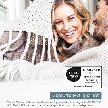 Електрична ковдра Beurer HD 75 з 6 рівнями нагріву, системою безпеки та автовимкненням, 180 x 130 см, біла