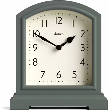 JONES CLOCKS® Tavern Mantel Clock | Traditional/Classic Design | Bedroom Clock | Living Room Clock | Office Clock | Mantel Clock | Table Clock | Gift Clock | Small Clock (Green)