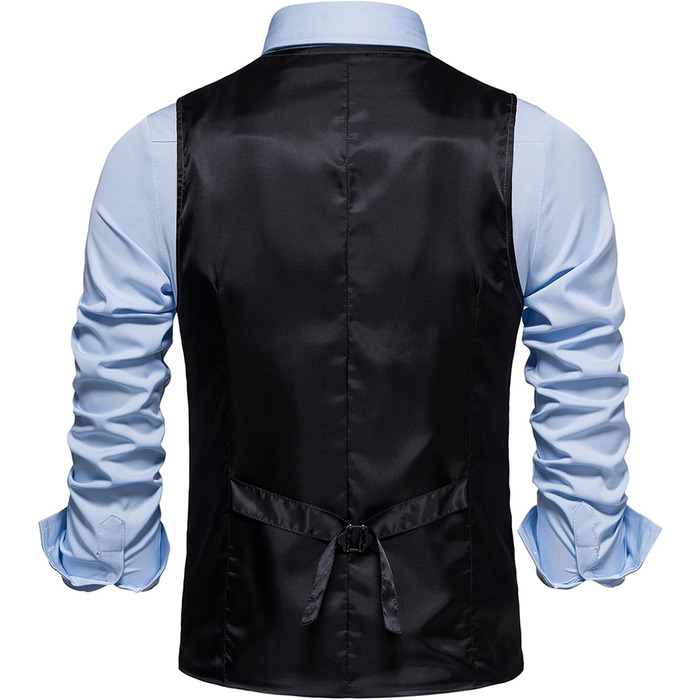 Чоловіча жилетка в клітинку, формальна, без рукавів, з V-подібним вирізом, твід, для бізнесу та відпочинку, жилетка з кишенею, колір кава