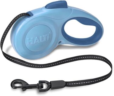 Шлейка для собак HATI Roeine з світловідбиваючим матеріалом, ергономічним дизайном та запатентованою застібкою. Підходить для великих собак (розмір ), блакитна, S