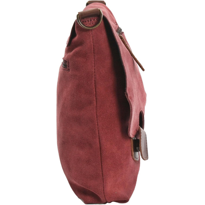 Сумка жіноча LE CONI через плече з натуральної замші Bordeaux/Brown (29x29x6 см) LE3027-VL