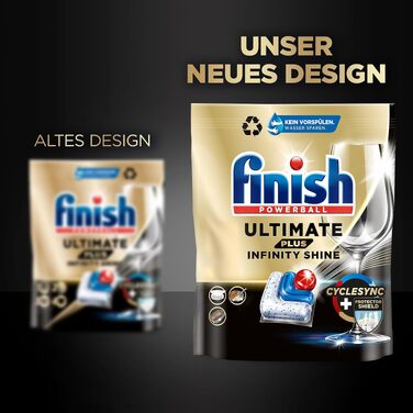 Таблетки для посудомийної машини Finish Ultimate Plus Infinity Shine, 146 шт (2 x 73 капсули)