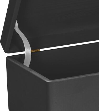 Large Wooden Box with Lid - All-Purpose Wooden Box - Storage Box | Toy Chest - Gift Packaging | Decorative Box for Crafts FSC® (Black, approx. 40 x 30 x 24 cm | XL)