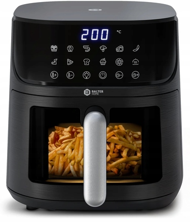 Сімейна аерофритюрниця Balter Air Fryer XXL 1500W, 5.5 л, LED-дисплей, на 4 особи