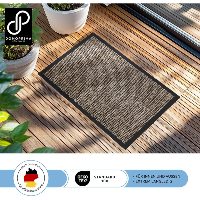 Commercial Grade Entrance Mat - 90x150cm - Non-Slip, Weatherproof, Washable Entrance Mat for Indoor/Outdoor Use