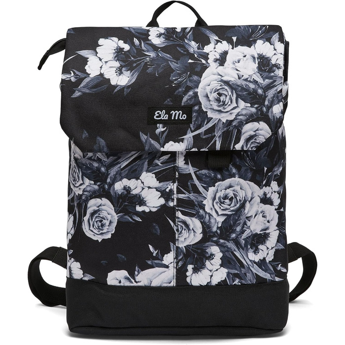 Ela Mo Rucksack Women's - Daypack beautiful and well-designed - Laptop Backpacks for Women - Anti-Theft Bag for School, University, Business (Nightose)