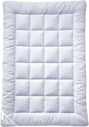Ковдра billerbeck S20 UNO всесезонна 135x200 см, AIRFILL, холофайбер, бавовняний чохол з алое вера, біла, середня