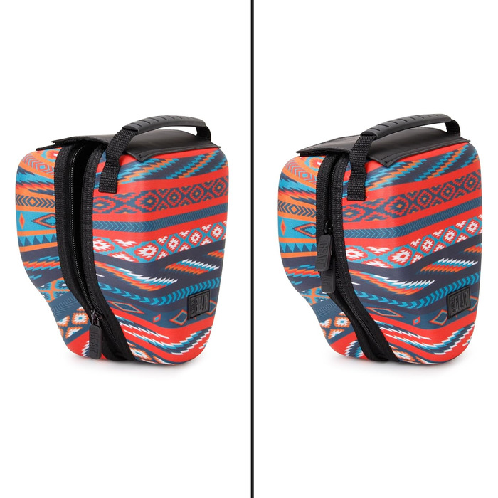 Чохол для DSLR камери USA Gear з жорсткою обшивкою, захистом Eva, швидким доступом, м'яким інтер'єром та гумовим руків'ям (колір: коричневий, веганський) (Südwesten)