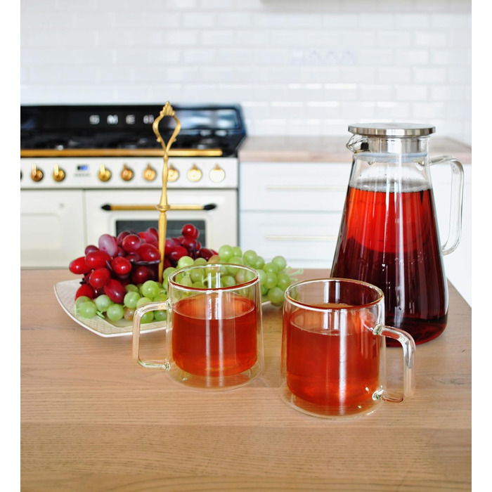 Скляний чайник CNGLASS з ситом із нержавіючої сталі, термостійкий заварник для листового та квіткового чаю, 1650 мл