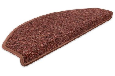 Сходинкові килимки Kettelservice-Metzker Imago з фетровою основою (15 шт.) - антиковзаючі, горіховий колір