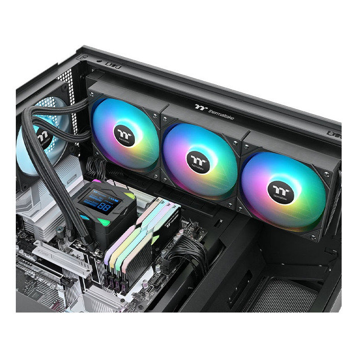 Система водяного охолодження Thermaltake LA360-S ARGB 360мм, чорна (CL-W462-PL12SW)