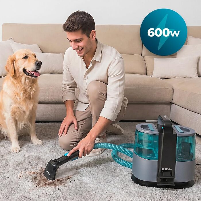 Пилосог-мийка Cecotec Conga 1700W 3-в-1: для килимів, плям, з резервуарами 1.6л/0.95л, радіус дії 9м (Carpet&Spot Clean XL Neo)