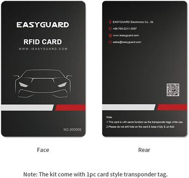 Система автосигналізації EasyGuard Smart із RFID, кнопкою старту, безключовим доступом і сенсорним управлінням