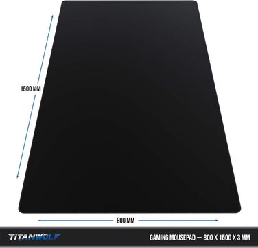 Килимок для миші Titanwolf XXXL 1200x600 мм - великий ігровий килимок з мотивом для миші та клавіатури, покращена точність та швидкість