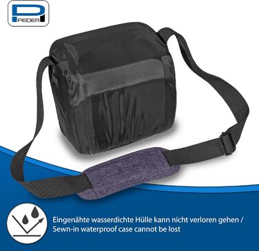 Сумка для DSLR камери PEDEA з водонепроникним чохлом (фіолетовий)