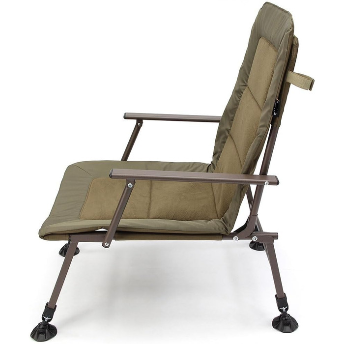 Крісло карпове G8DS® XPR Angelstuhl з підлокітниками, регульовані ноги, м'яке сидіння для риболовлі