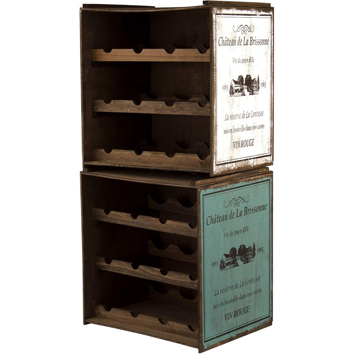 Wine rack (Hell) bottle rack shelf wine cabinet kitchen rack vintage used shabby chic