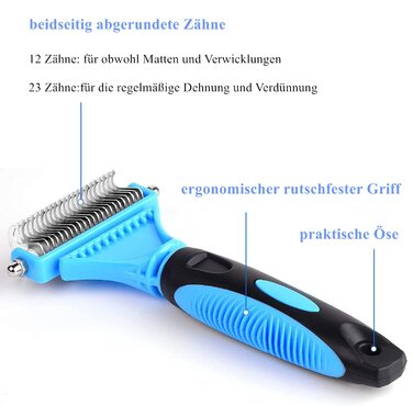 Гребінець для собак та котів, щітка для вичісування шерсті, засіб для видалення кліщів | 12+23 шт.