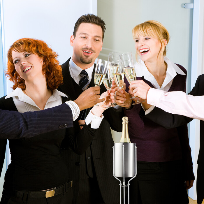 Relaxdays Champagne Stand Stainless Steel
