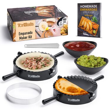Форма для емпанада Tortillada Formen 15.5 см + Набір 7 предметів (рецепти, соусниці, вирізка, ніж)