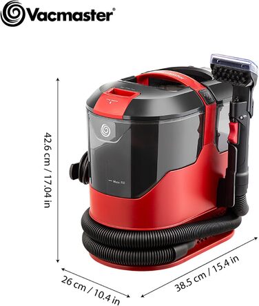 Пилосос миючий Vacmaster STMEUB01 для килимів, м'яких меблів та автомобіля 600W, 15KPA