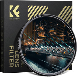 Фільтр K&F CONCEPT Blue Streak Anamorpher 82mm: Ефект синіх смуг, Nano-Xcel