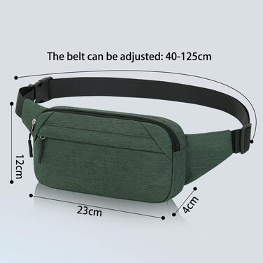 Поясна сумка на пояс для чоловіків та жінок. Спортивна сумка-шоппер на талію для подорожей, прогулянок з собакою та активного відпочинку (оливковий)