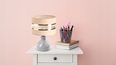 Настільна лампа Skylighting Vire Mat, безбарвна, бежева, жовта, 60 Вт