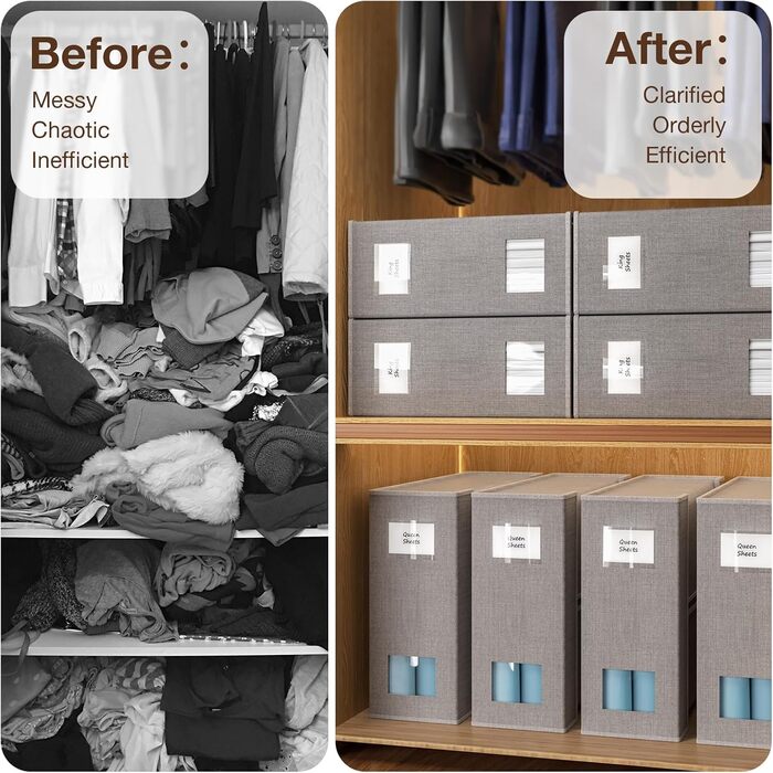 Коробки для зберігання під ліжко MIXC, 4 шт., 100л з кришкою, 30*39*12 см, для одягу та постільної білизни