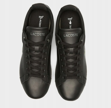 Чоловічі шкіряні кросівки Lacoste Carnaby Pro BL23 (745SMA0110312), чорні, розмір 43