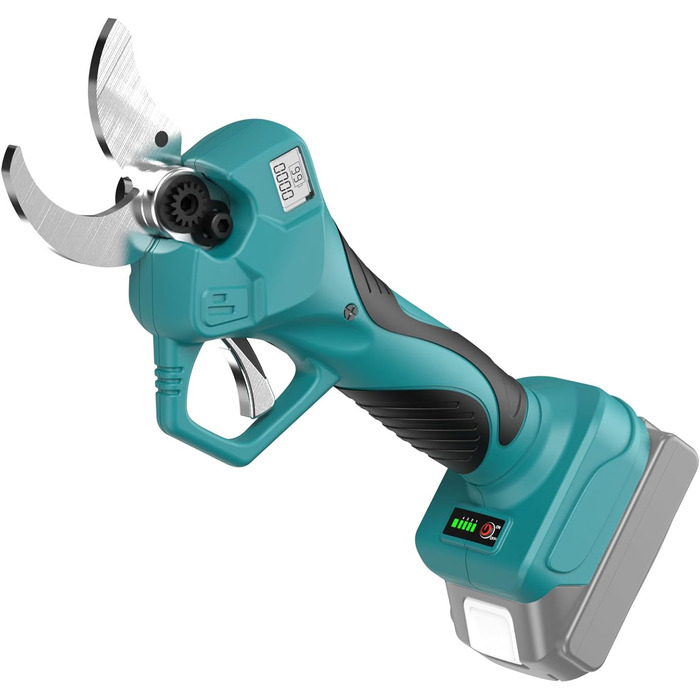 Акумуляторний секатор професійний для Makita 18В, LCD дисплей, діаметр різу до 40 мм, для гілок, кущів і стовбурів (без акумулятора)