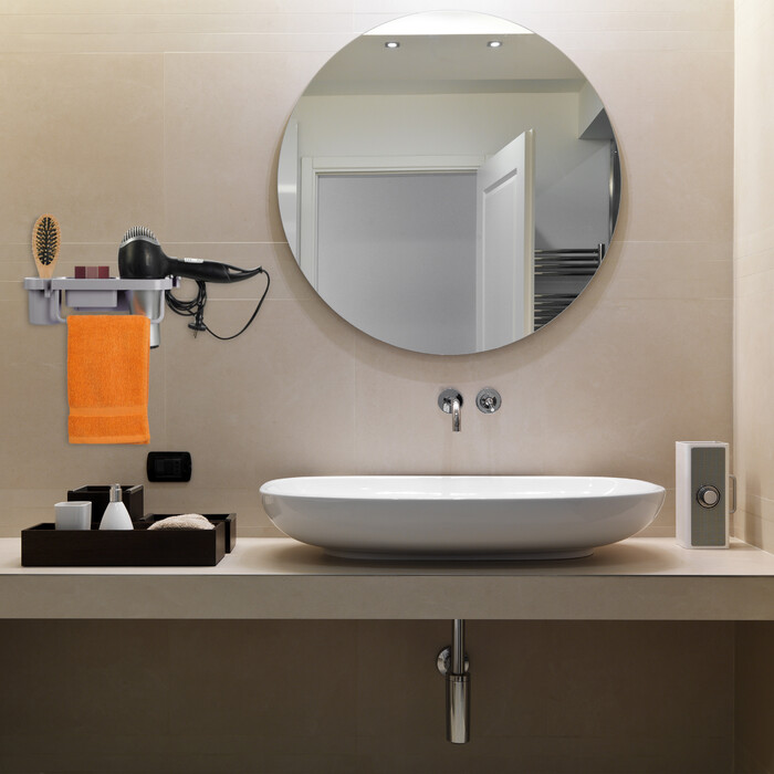 Wall-Mounted Hair Dryer Holder