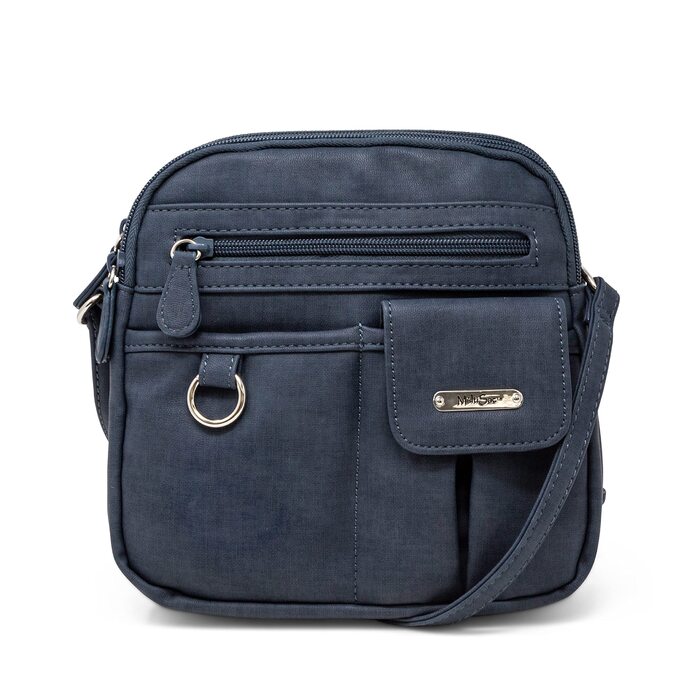 Сумка кросбоді жіноча MultiSac North South Mini Zip Around Indigo (Heirloom) - оригінальна якість
