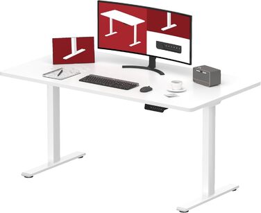 Електричний стіл SANODESK 120x60 см, 2 мотори, ергономічний, чорний, регульована висота, товщина стільниці 25 мм, для офісу та дому