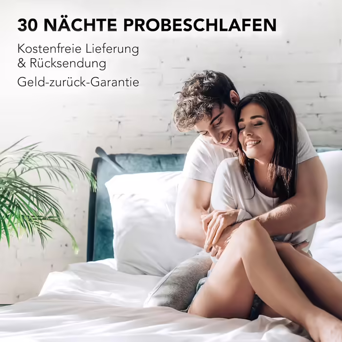 XDREAM Pure | Ergonomic mattress topper with a high-quality cold foam core | Ties for securing | Öko-Tex certified | 140 x 200 cm