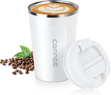 Термокружка Flintronic 510 мл з подвійними стінками, з нержавіючої сталі, з кришкою, для кави та чаю