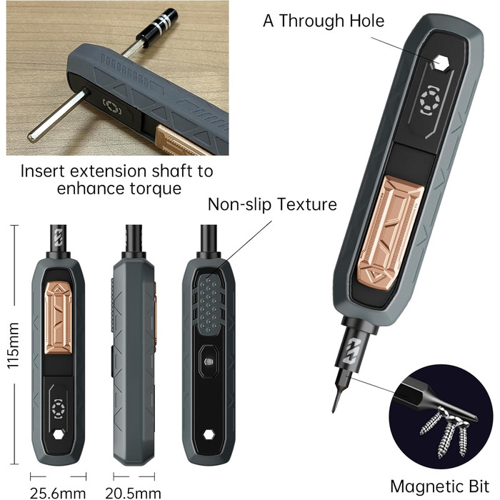 Електрична викрутка JAKEMY 180 в 1 з 3 рівнями крутного моменту, набір для дрібної механіки, моделювання, міні-акумуляторна викрутка для ноутбука, телефону, годинника, окулярів. Модель Fo167 (ручна версія Fo168)