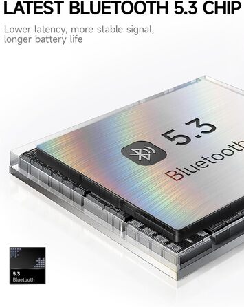 Бездротові навушники Picun B8 Bluetooth з 3 музичними режимами EQ, 120 годин роботи, глибокий бас, для телефону, ПК, офісу, подорожей (Рожевий)