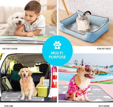 Кühlmatte для собак NIBESSER - Самоохолоджуюча килимок для собак та котів, 110x80 см, XL