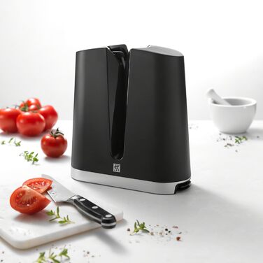 Професійна точилка для ножів ZWILLING V-Edge, для західних та японських лез, чорна