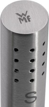 WMF Salt and Pepper Shaker Set - 2 Piece. Salt Shaker, Pepper Shaker, Acacia Wood, Matte Finish, Hand Wash. & WMF Bel Gusto Cromargan Stainless Steel Salt and Pepper Shaker Set - 2 Piece.