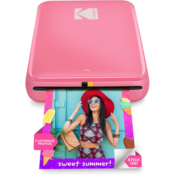 Фотопринтер KODAK Step: Міні-принтер для смартфонів з Bluetooth, друк на Zink 2x3