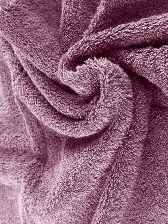 Herzbach Home Towel Set 100% Cotton - Soft & Absorbent - Malve
