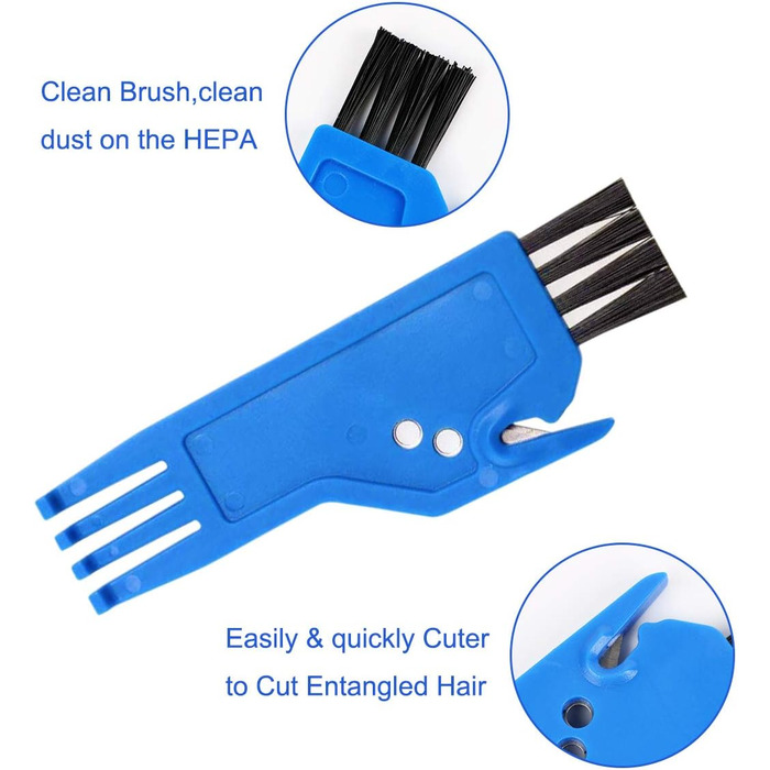 Запчастини для пилососів Eufy RoboVac 11S Max, 15C Max, 30C Max: 12 шт. (ролик, фільтри, щітки)