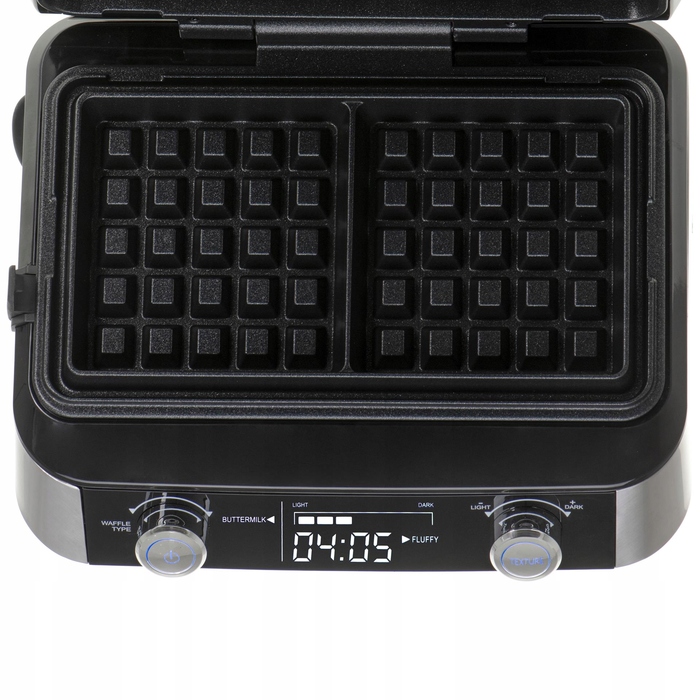 Вафельниця Adler AD 3084, 2400 Вт, LCD-дисплей, 5 програм, чорна