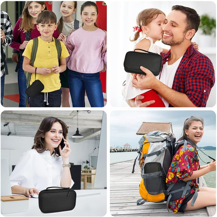 Органайзер для кабелів та аксесуарів: кейс для зарядних пристроїв, USB-накопичувачів та Power Bank (чорний)