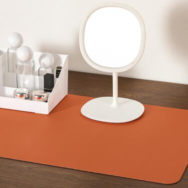 Підкладка для столу двостороння, антиковзаюча, з штучної шкіри, 40 x 80 см (сірий, салатовий) / 80 x 40 см