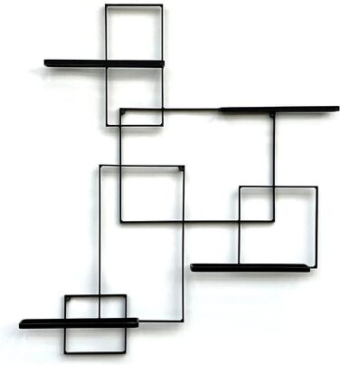 DanDiBo Wine Rack Metal Black Black Line Bottle Stand Bottle Shelf Bottle Holder Wall Shelf